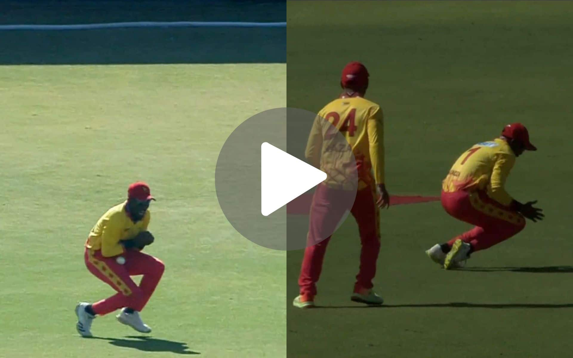 [Watch] Zimbabwe's Comical Blunder Reminds Fans Of Pakistan Fielding Joke; Abhishek Survives